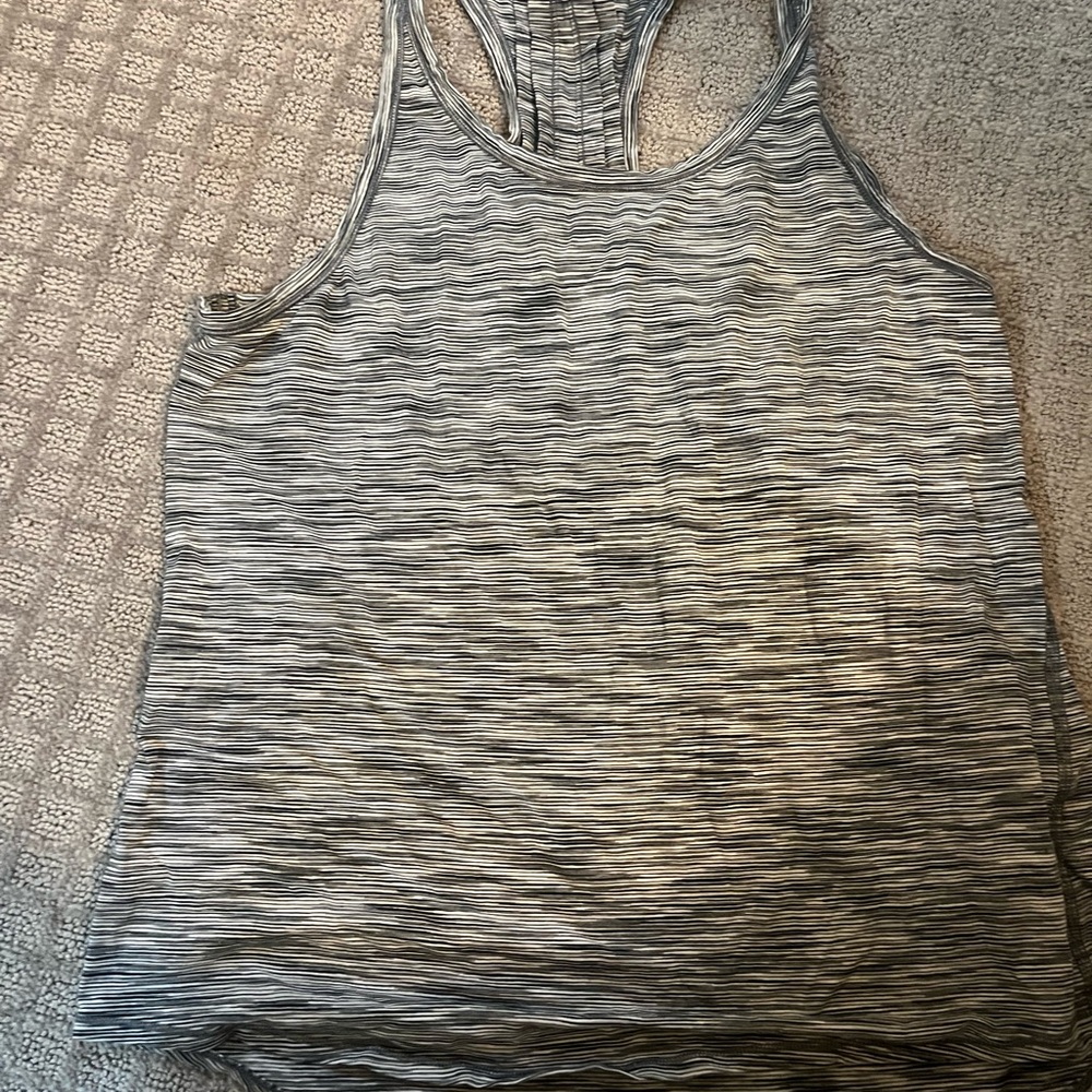 Lulu lemon gray racerback tank size 8